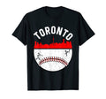 Toronto Cityscape Baseball T-Shirt - Fun Novelty Design Men Women - T-Shirt, Sweatshirt, Hoodie
