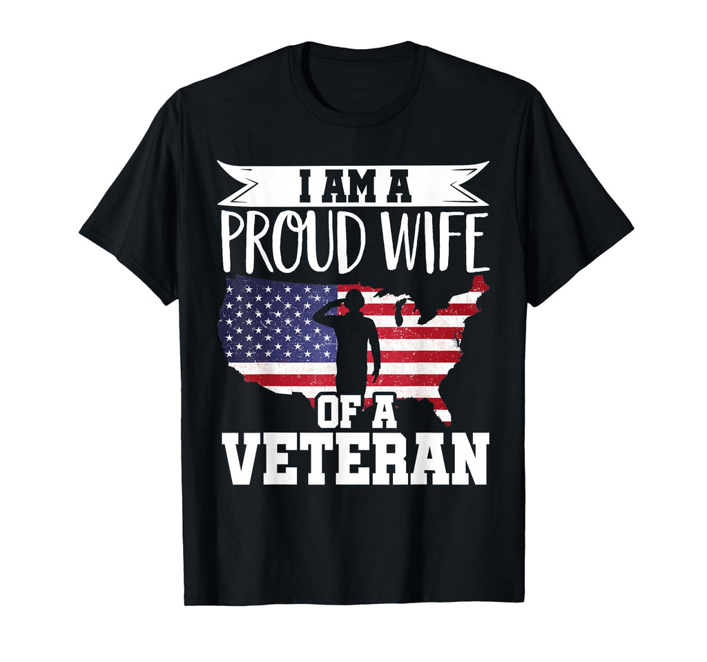 Proud Wife Veteran Nothing Scares T-Shirt - Custom Art Print for Adults - T-Shirt, Sweatshirt, Hoodie