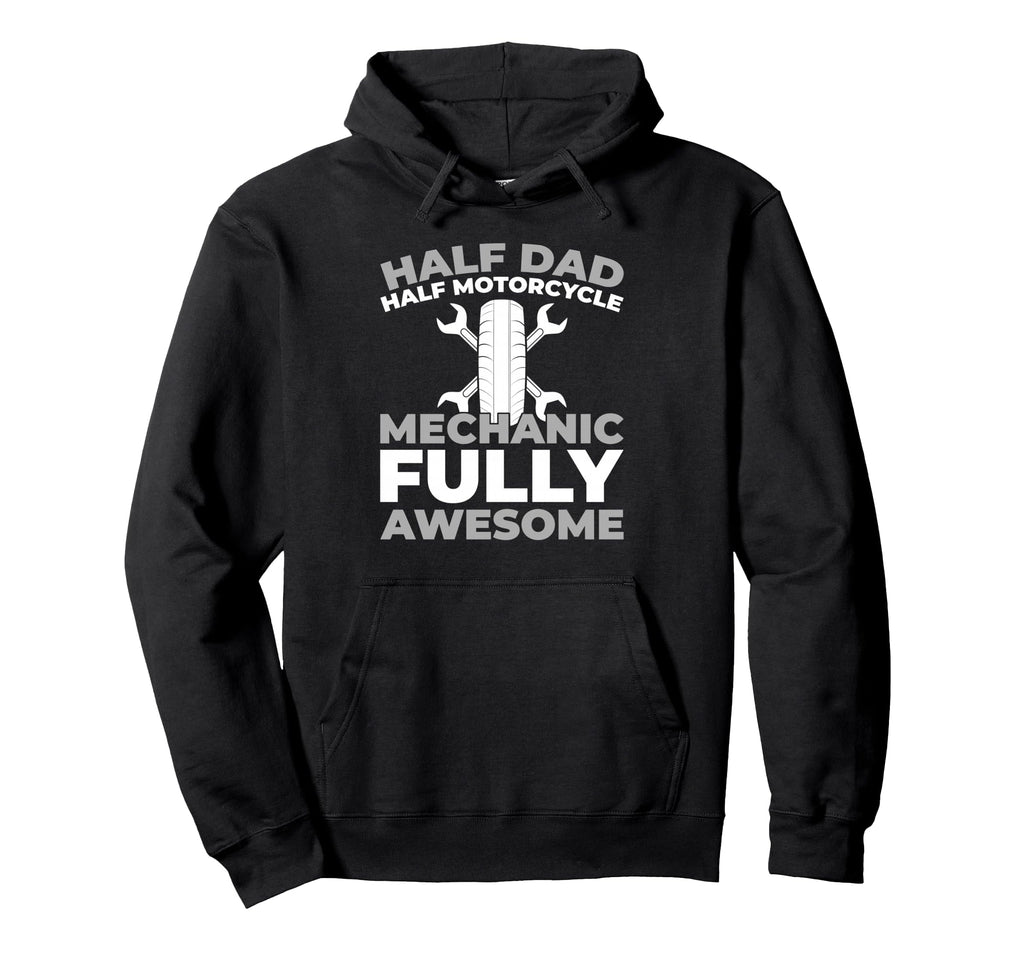Motorcycle Mechanic Motorbike Garage Hoodie - Graphic Print for Adults - T-Shirt, Sweatshirt, Hoodie