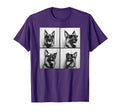 Funny German Shepherd Face Gsd Dog T-Shirt - Graphic Print Unisex - T-Shirt, Sweatshirt, Hoodie