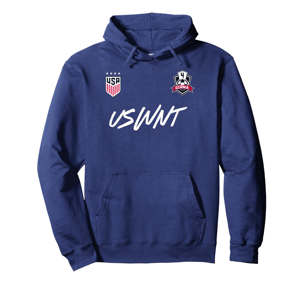 Naomi Girma 12 Navy Uswnt Hoodie - Casual Everyday Wear Men Women - T-Shirt, Sweatshirt, Hoodie
