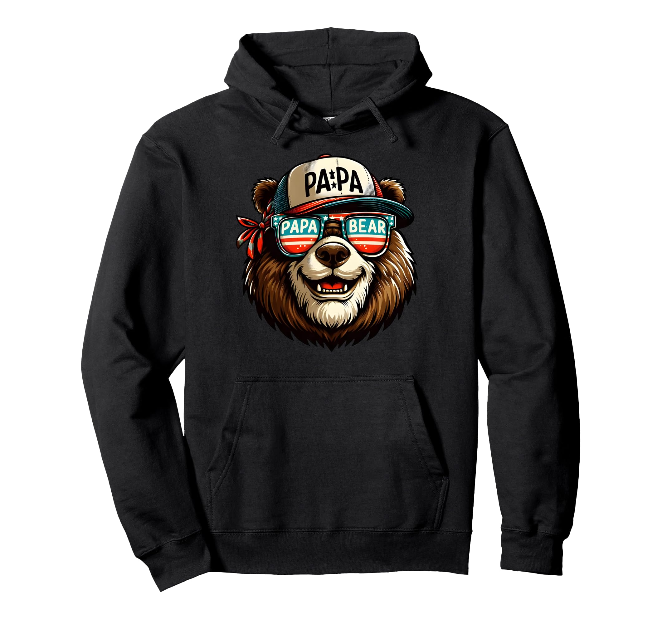 Papa Bear Gifts Funny Birthday Fun Gift Hoodie - Minimalist Print Unisex - T-Shirt, Sweatshirt, Hoodie