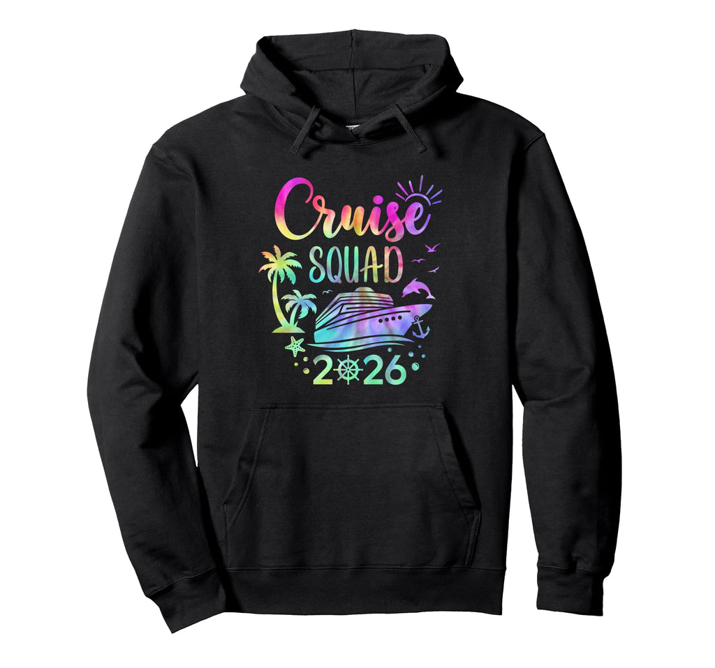 Tie Dye Cruise Squad 2026 Summer Hoodie - Streetwear Style Men Women - T-Shirt, Sweatshirt, Hoodie