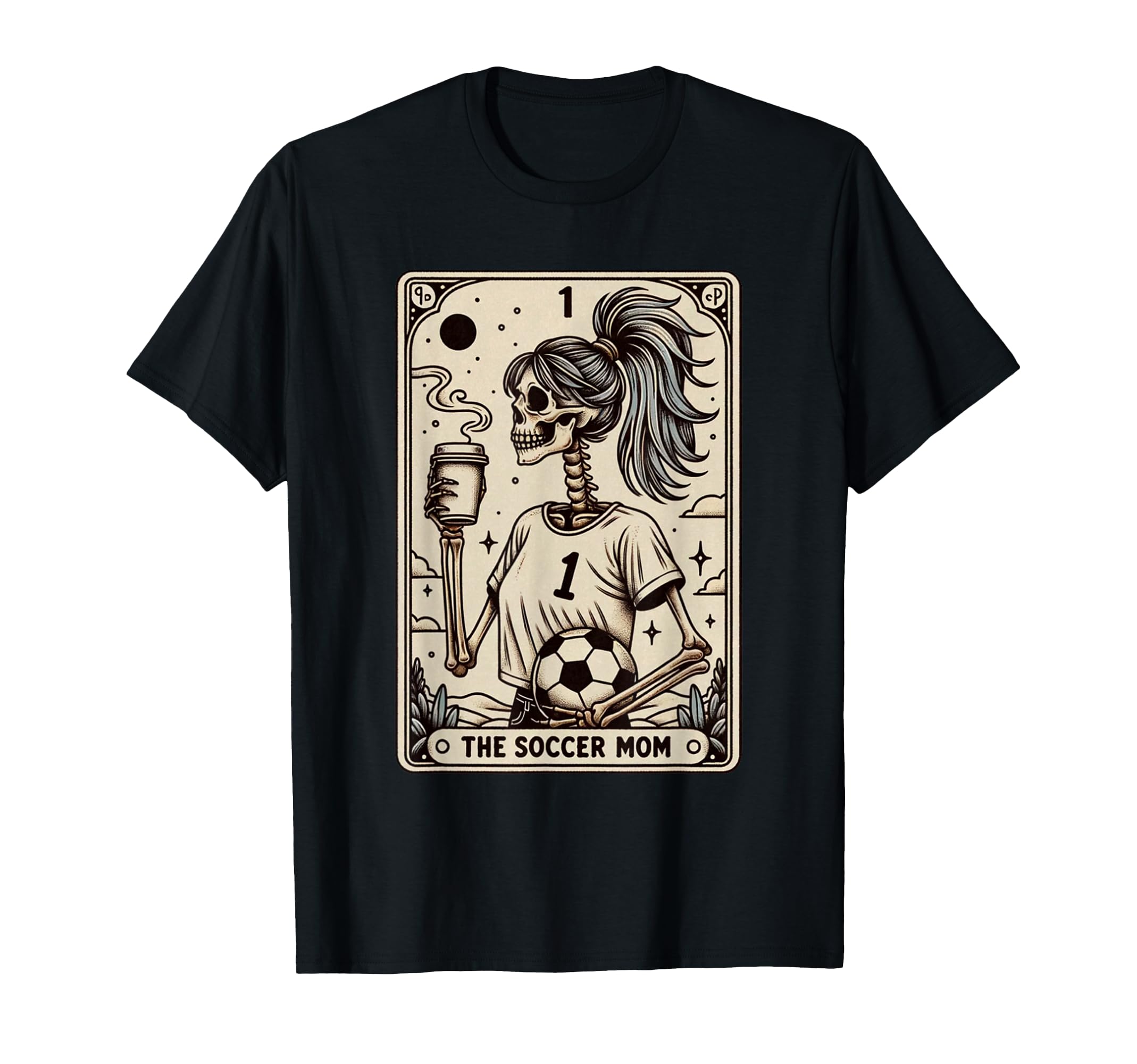 Soccer Mom Tarot Card Halloween T-Shirt - Casual Everyday Wear Men Women - T-Shirt, Sweatshirt, Hoodie