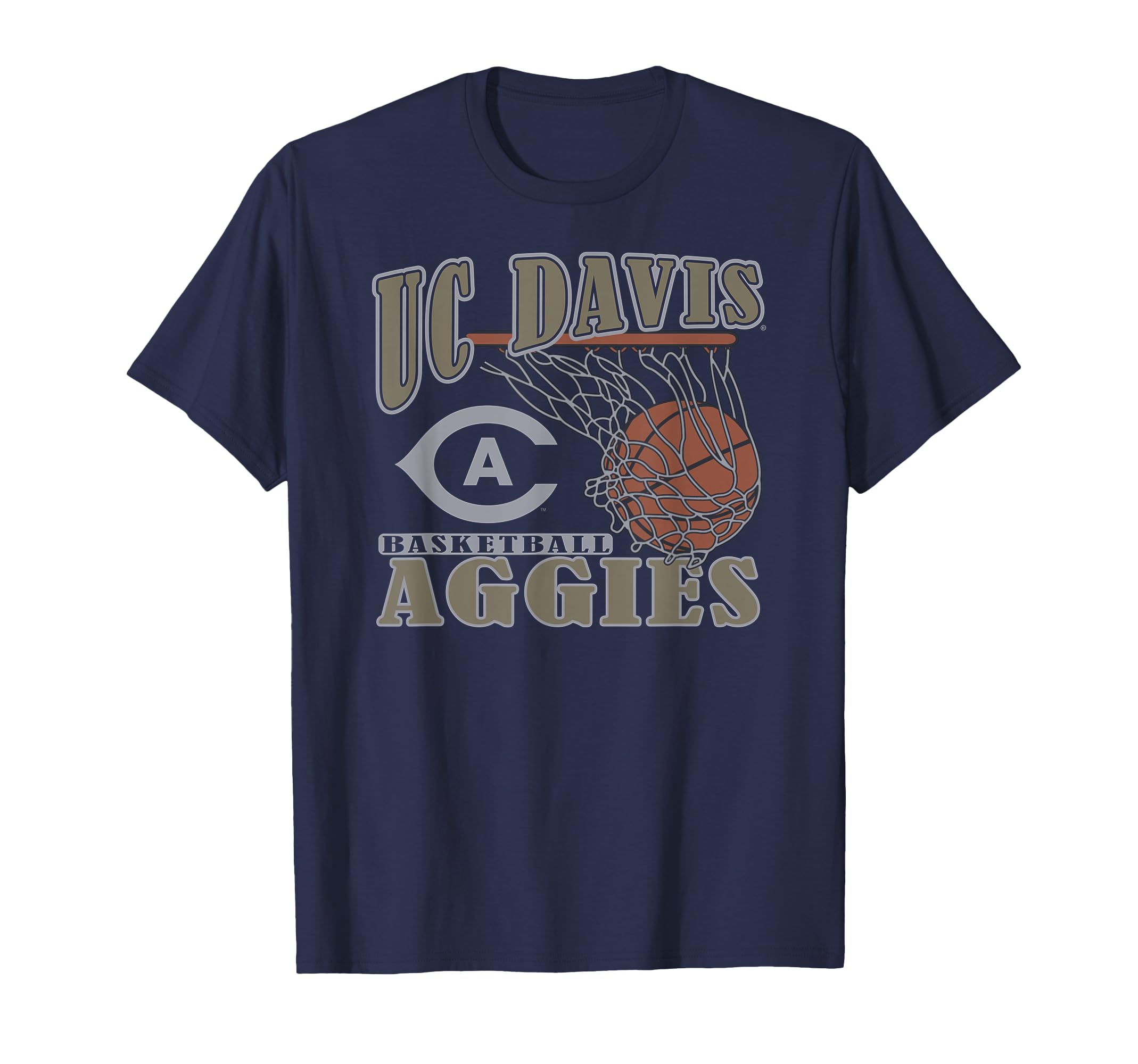 Uc Davis Aggies Basketball Lift Navy T-Shirt - Fun Novelty Design Unisex - T-Shirt, Sweatshirt, Hoodie