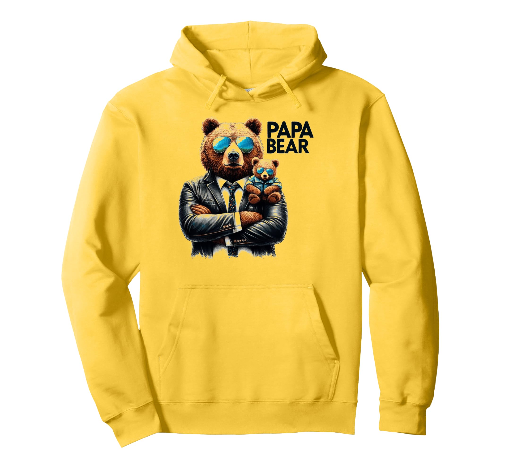 Papa Bear Funny Bears Animal Lover Dad Hoodie - Unique Graphic for Adults - T-Shirt, Sweatshirt, Hoodie