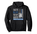 I Back Blue My Daughter Proud Police Hoodie - Streetwear Style for Adults - T-Shirt, Sweatshirt, Hoodie