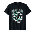 Game Day Soccer Football Sports Fan Teal T-Shirt - Graphic Print Unisex - T-Shirt, Sweatshirt, Hoodie