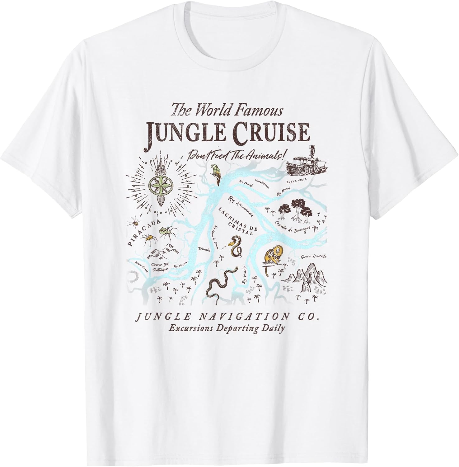 Jungle Cruise World Famous Excursions Departing Daily - Adult & Kids T-Shirts, Sweatshirts & Hoodies apparel design preview 1