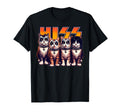 Hiss Funny Cats Kittens Rock Rockin T-Shirt - Trendy Graphic Unisex - T-Shirt, Sweatshirt, Hoodie