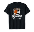 Raising Ballers Soccer Football Mom T-Shirt - Minimalist Print Unisex - T-Shirt, Sweatshirt, Hoodie