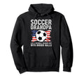 Soccer Grandpa Funny Grandfather Soccer Hoodie - Custom Art Print Unisex - T-Shirt, Sweatshirt, Hoodie