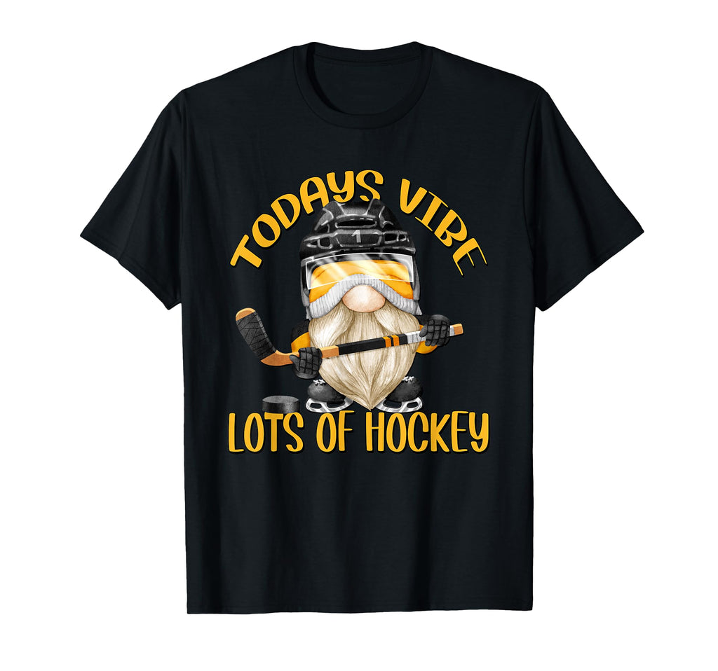 Funny Gnome Dad Hockey And Hockey T-Shirt - Aesthetic Graphic for Adults - T-Shirt, Sweatshirt, Hoodie