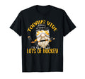 Funny Gnome Dad Hockey And Hockey T-Shirt - Aesthetic Graphic for Adults - T-Shirt, Sweatshirt, Hoodie