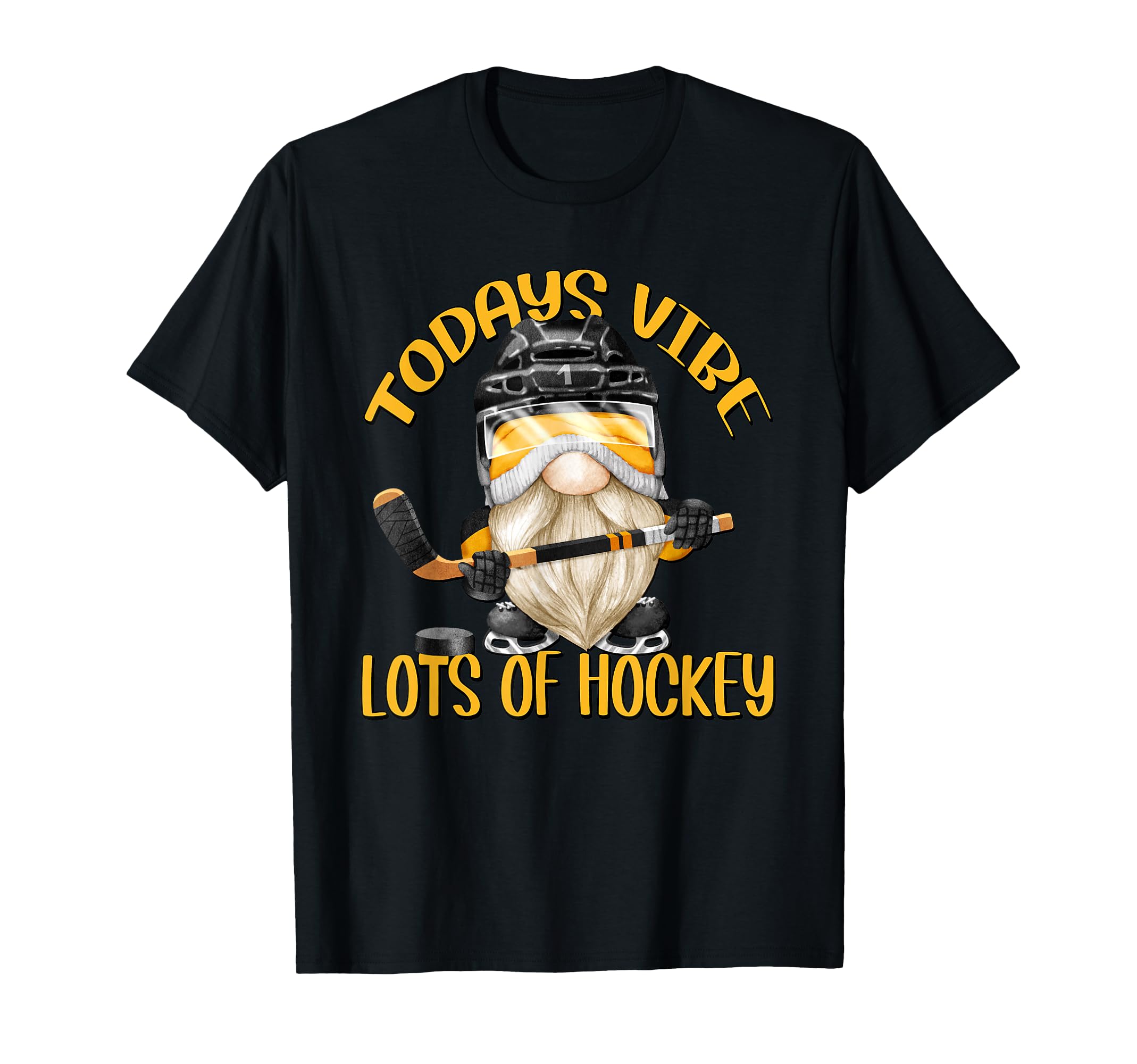 Funny Gnome Dad Hockey And Hockey T-Shirt - Aesthetic Graphic for Adults - T-Shirt, Sweatshirt, Hoodie