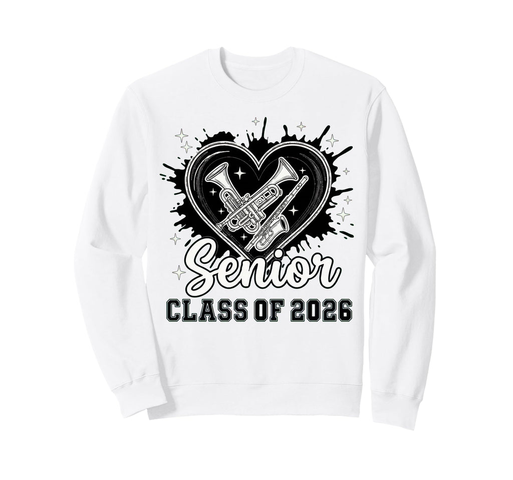 Senior Class 2026 Concert Band Musician Sweatshirt - Graphic Print Unisex - T-Shirt, Sweatshirt, Hoodie