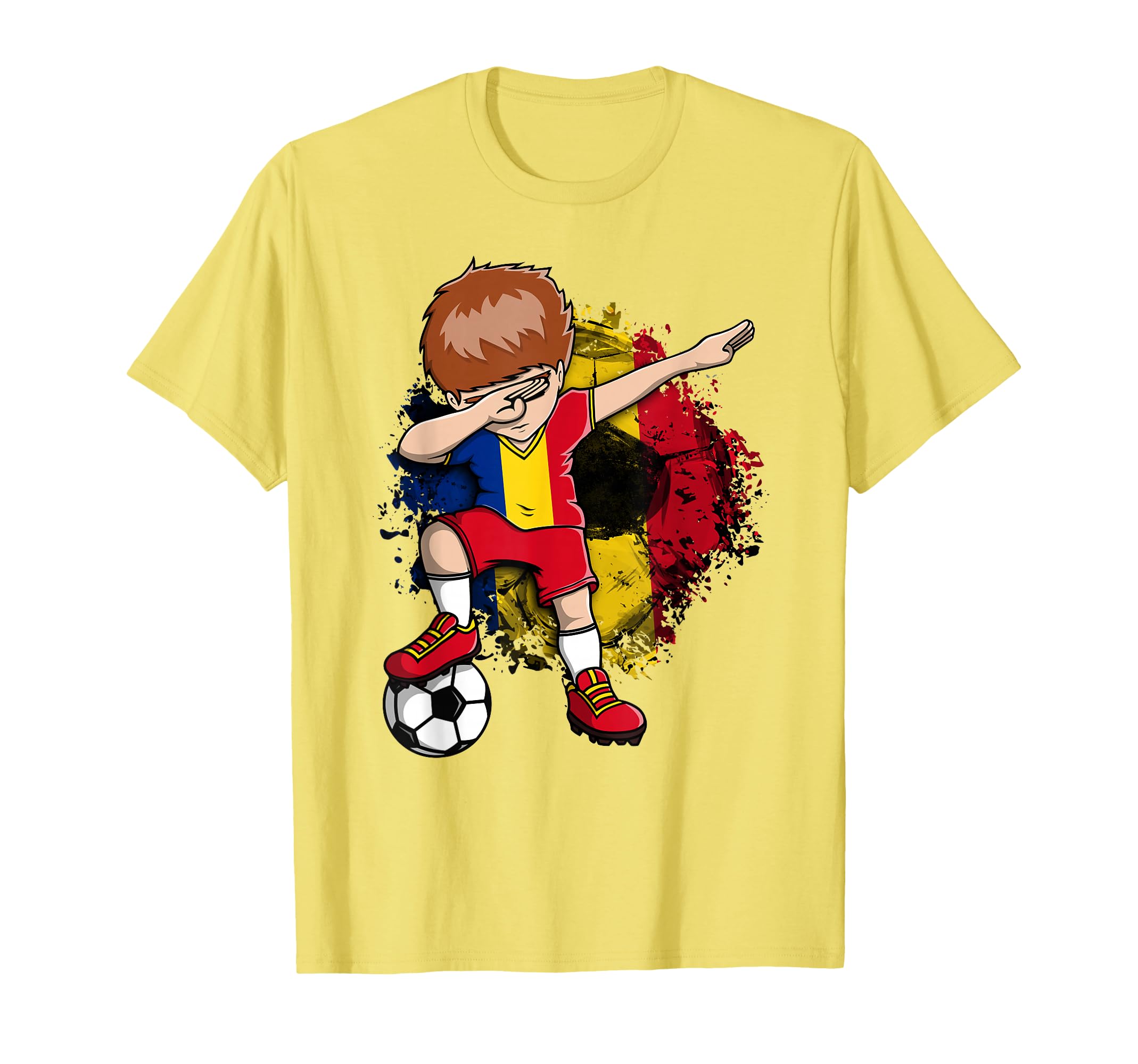 Dabbing Soccer Romania Jersey Romanian T-Shirt - Aesthetic Graphic Unisex - T-Shirt, Sweatshirt, Hoodie