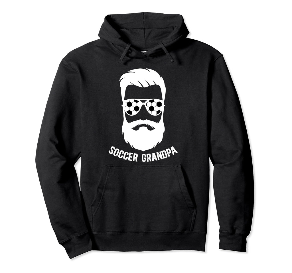 Soccer Grandpa Beard Grandpa Soccer Hoodie - Fun Novelty Design for Adults - T-Shirt, Sweatshirt, Hoodie