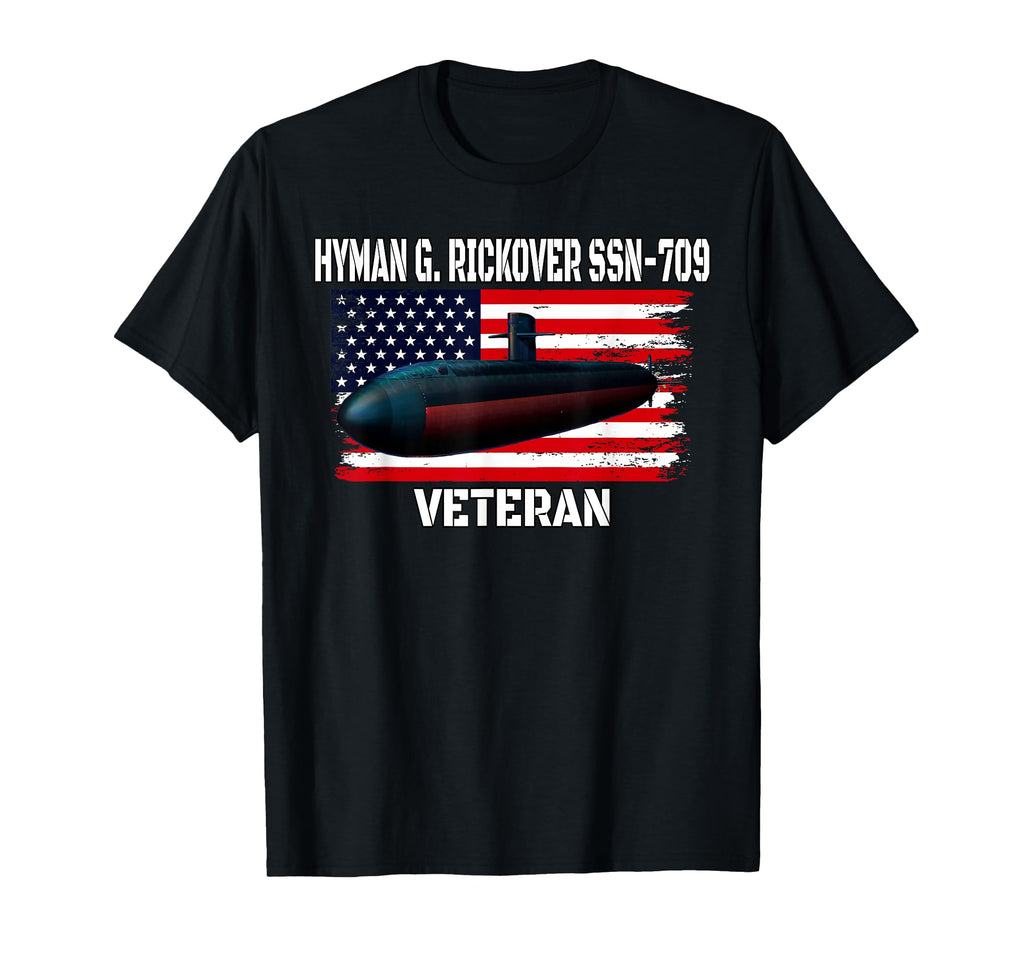 Submarine Uss Hyman Rickover Ssn 709 T-Shirt - Unique Graphic for Adults - T-Shirt, Sweatshirt, Hoodie