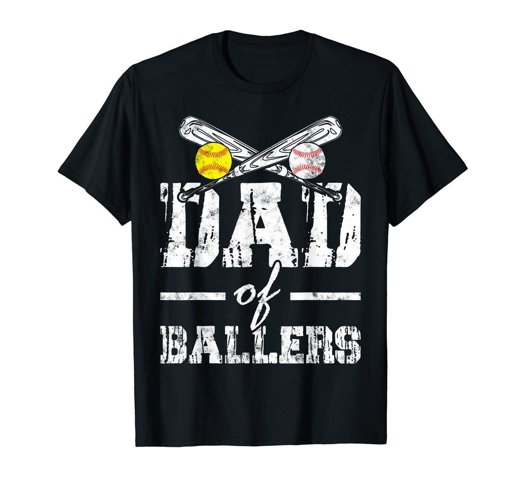 Dad Ballers Funny Baseball Softball T-Shirt - Trendy Graphic Unisex - T-Shirt, Sweatshirt, Hoodie