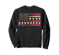 Baseball Us Flag Baseball Lover Sweatshirt - Streetwear Style for Adults - T-Shirt, Sweatshirt, Hoodie