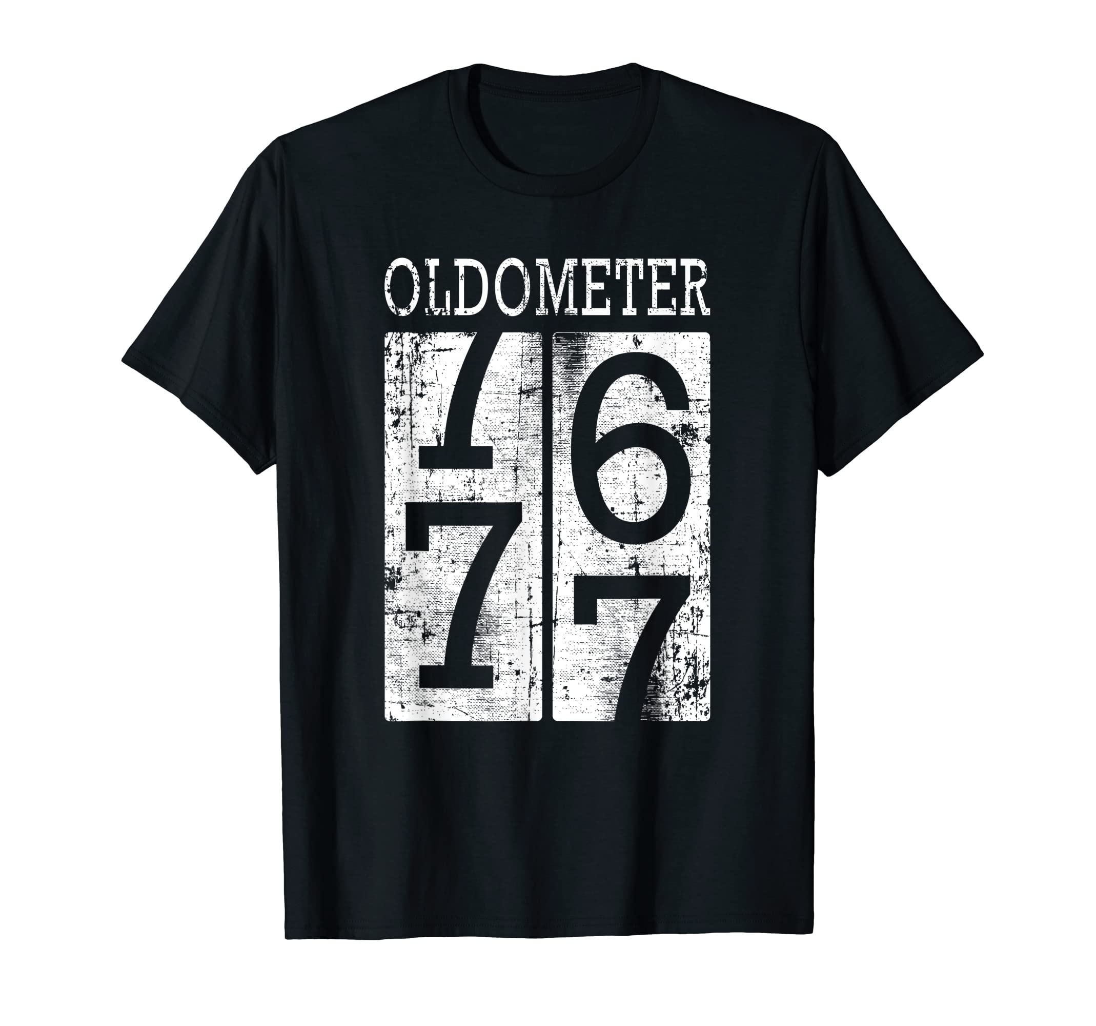 Oldometer Funny 77Th Birthday T-Shirt - Unique Graphic for Adults - T-Shirt, Sweatshirt, Hoodie