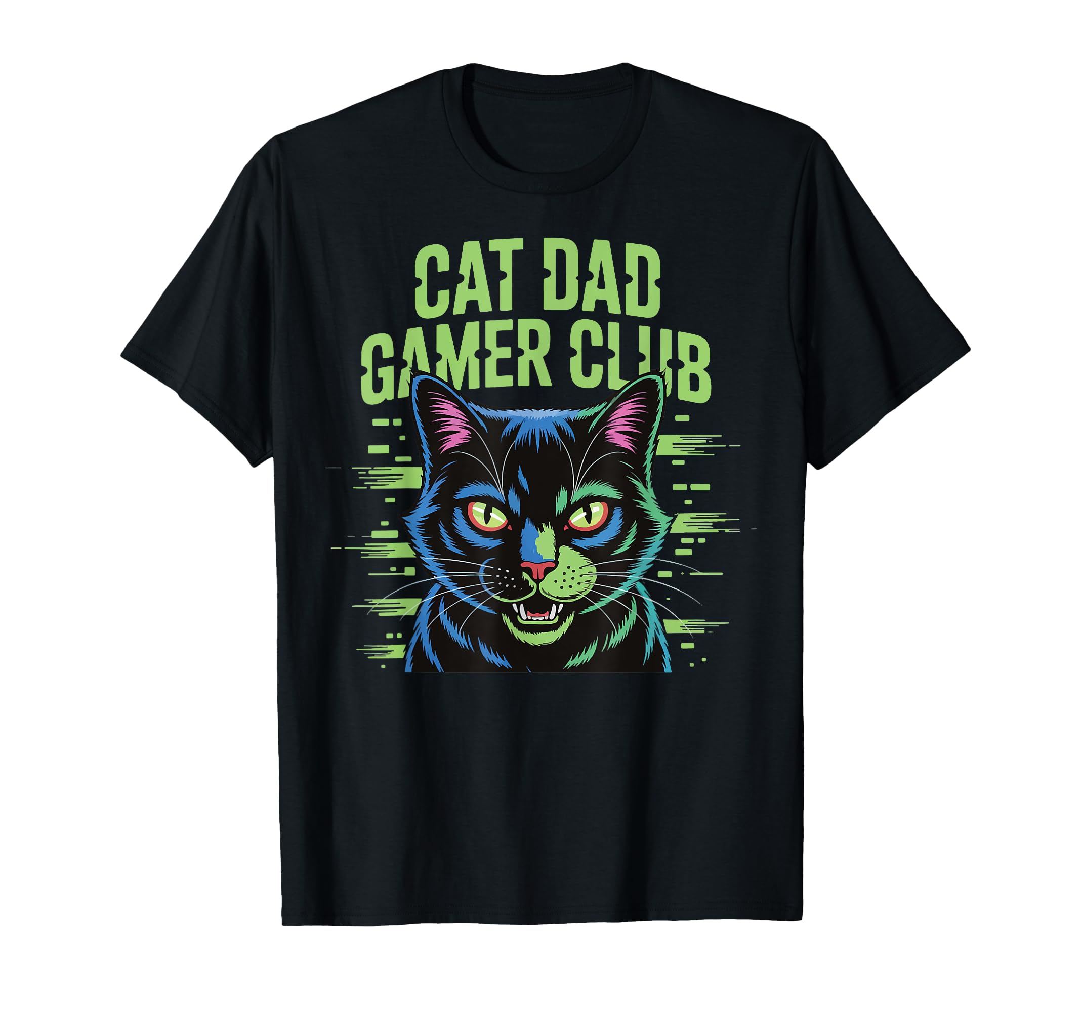 Gamer Gaming Cat Father Video Game Dad Hoodie - Fun Novelty Design Unisex - T-Shirt, Sweatshirt, Hoodie