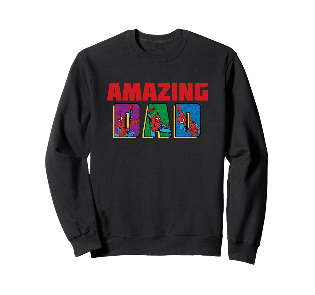 Marvel Spider Amazing Dad Birthday Sweatshirt - Graphic Print Unisex - T-Shirt, Sweatshirt, Hoodie