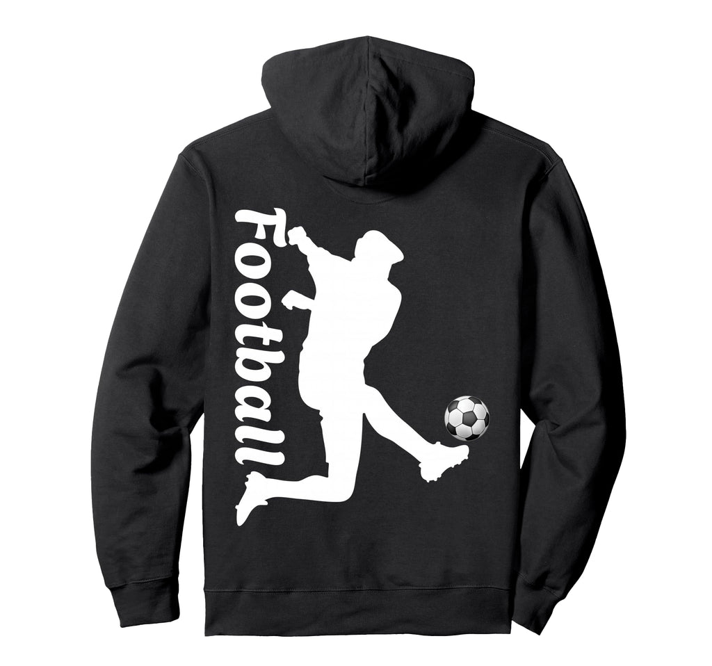 Football Soccer Player Kick Action Art Hoodie - Unique Graphic for Adults - T-Shirt, Sweatshirt, Hoodie