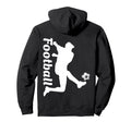 Football Soccer Player Kick Action Art Hoodie - Unique Graphic for Adults - T-Shirt, Sweatshirt, Hoodie