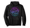 Living That Sports Mom Life Mothers Hoodie - Aesthetic Graphic Men Women - T-Shirt, Sweatshirt, Hoodie
