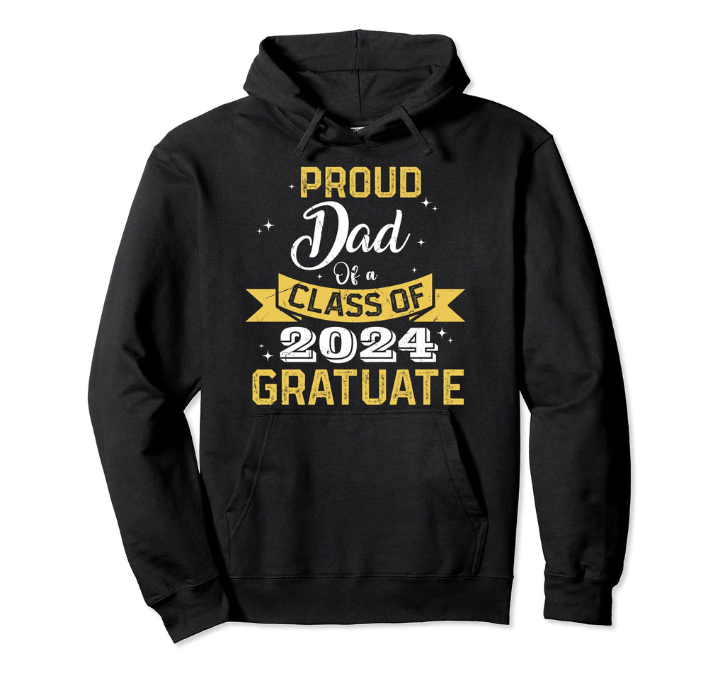 Proud Dad 2024 Graduate Awesome Hoodie - Custom Art Print Men Women - T-Shirt, Sweatshirt, Hoodie