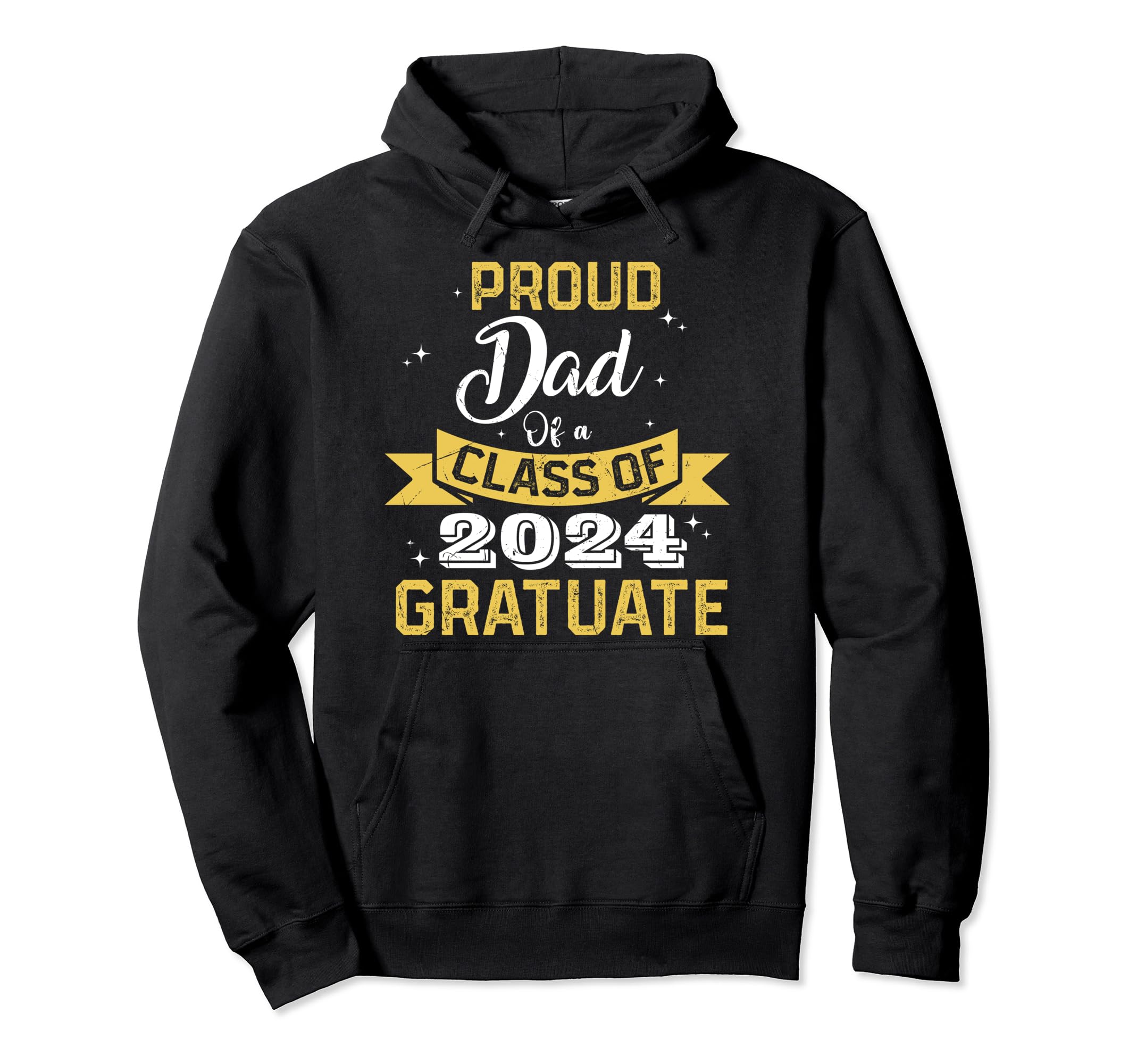 Proud Dad 2024 Graduate Awesome Hoodie - Custom Art Print Men Women - T-Shirt, Sweatshirt, Hoodie
