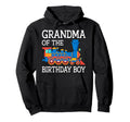Grandma Birthday Train Crew Family Hoodie - Custom Art Print Unisex - T-Shirt, Sweatshirt, Hoodie