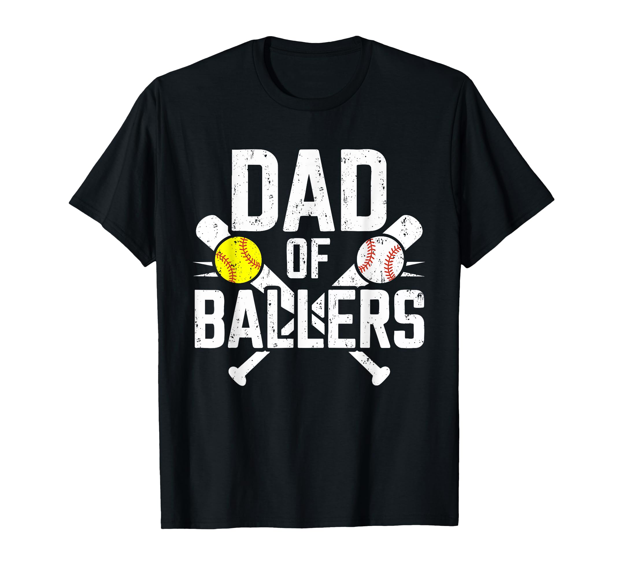 Dad Ballers Baseball Softball Daddy T-Shirt - Trendy Graphic Unisex - T-Shirt, Sweatshirt, Hoodie