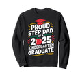 Proud Step Dad 2025 Kindergarten Sweatshirt - Custom Art Print Unisex - T-Shirt, Sweatshirt, Hoodie