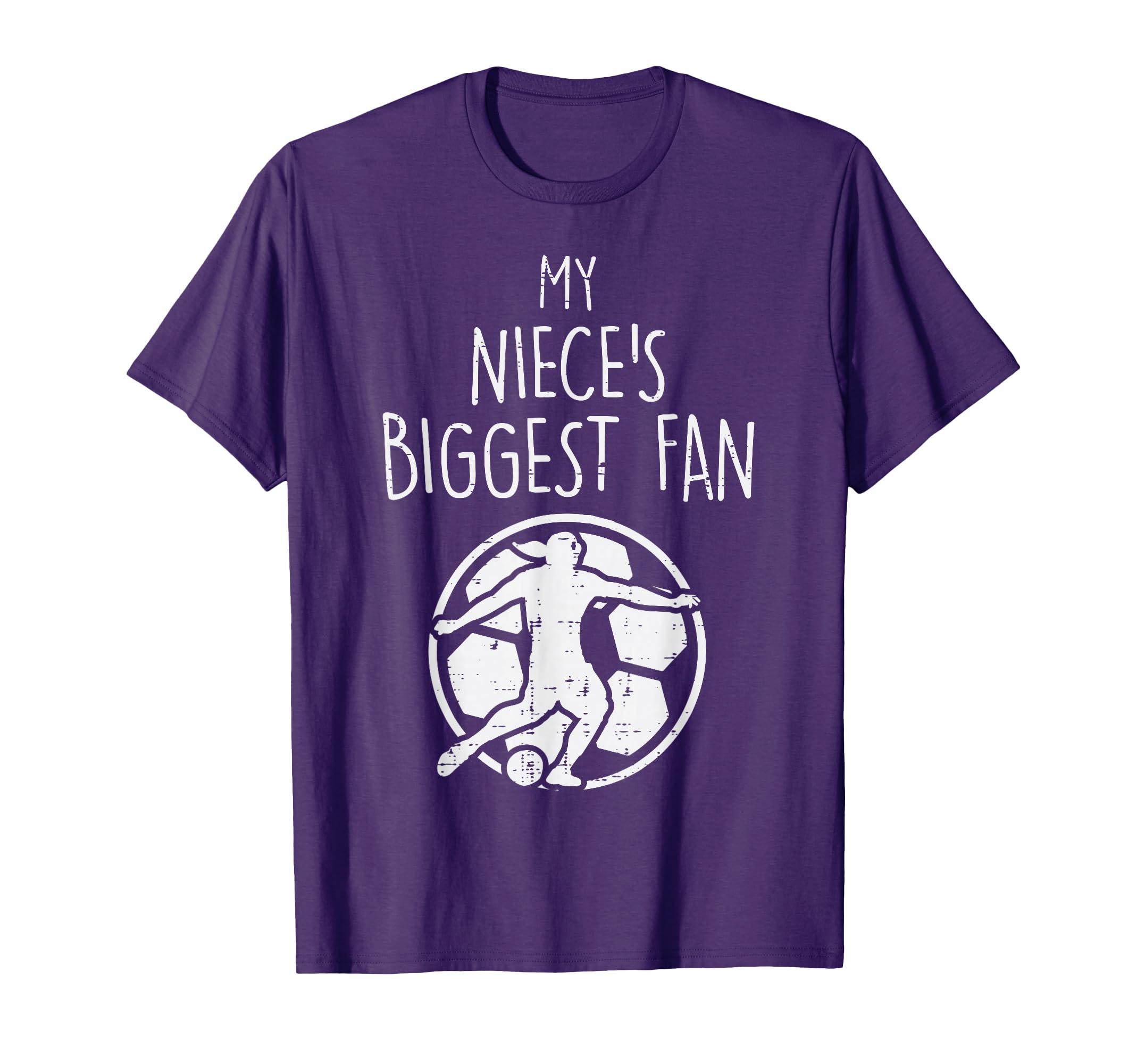 My Nieces Biggest Fan Soccer T-Shirt - Casual Everyday Wear for Adults - T-Shirt, Sweatshirt, Hoodie