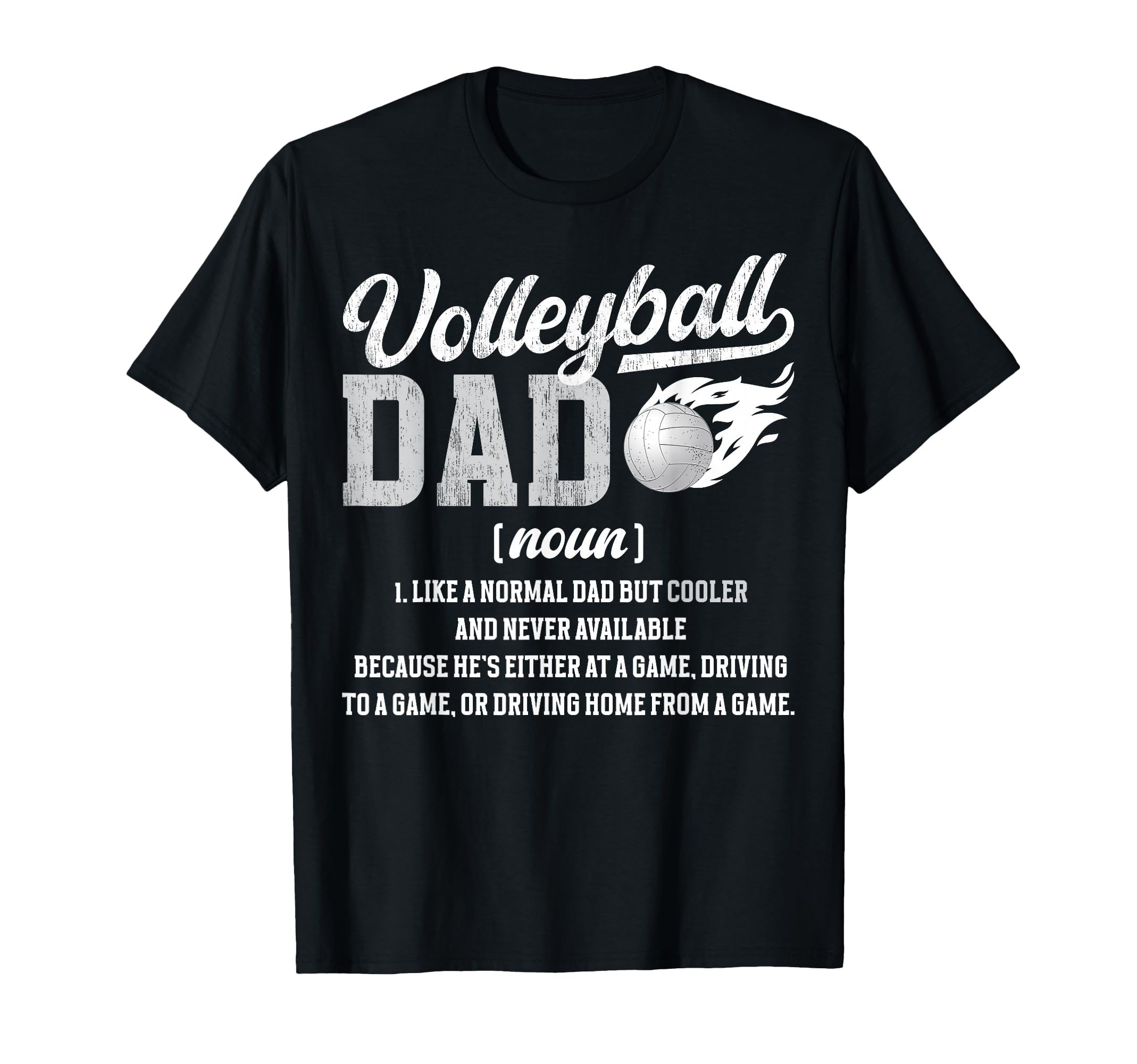Volleyball Dad Definition Dad Volleyball T-Shirt - Graphic Print Men Women - T-Shirt, Sweatshirt, Hoodie