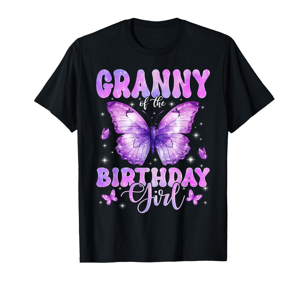 Granny Birthday Butterfly Funny Family T-Shirt - Trendy Graphic for Adults - T-Shirt, Sweatshirt, Hoodie