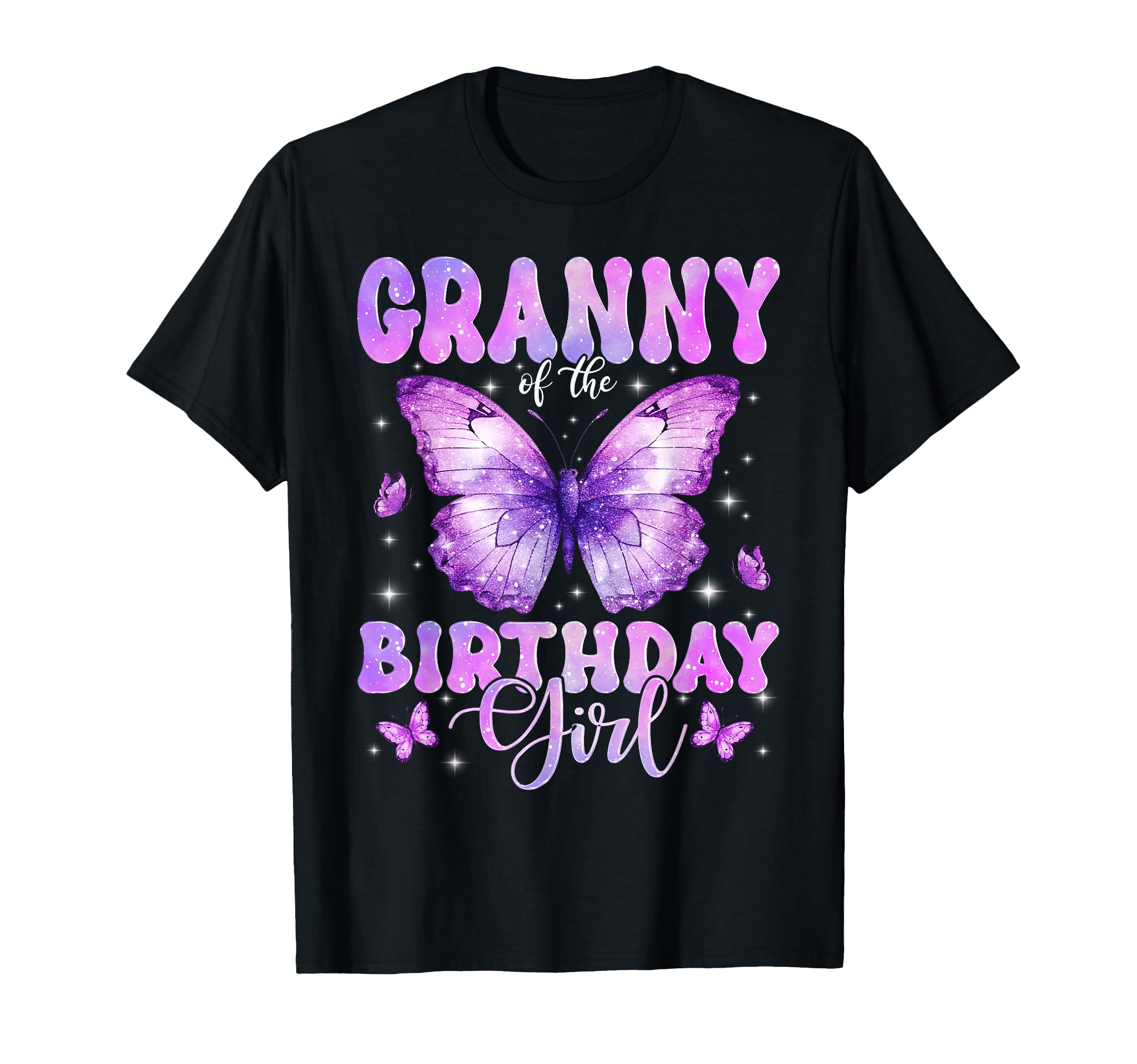 Granny Birthday Butterfly Funny Family T-Shirt - Trendy Graphic for Adults - T-Shirt, Sweatshirt, Hoodie