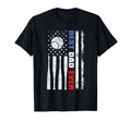 Best Dad Ever Baseball Fan Usa Flag T-Shirt - Minimalist Print Unisex - T-Shirt, Sweatshirt, Hoodie