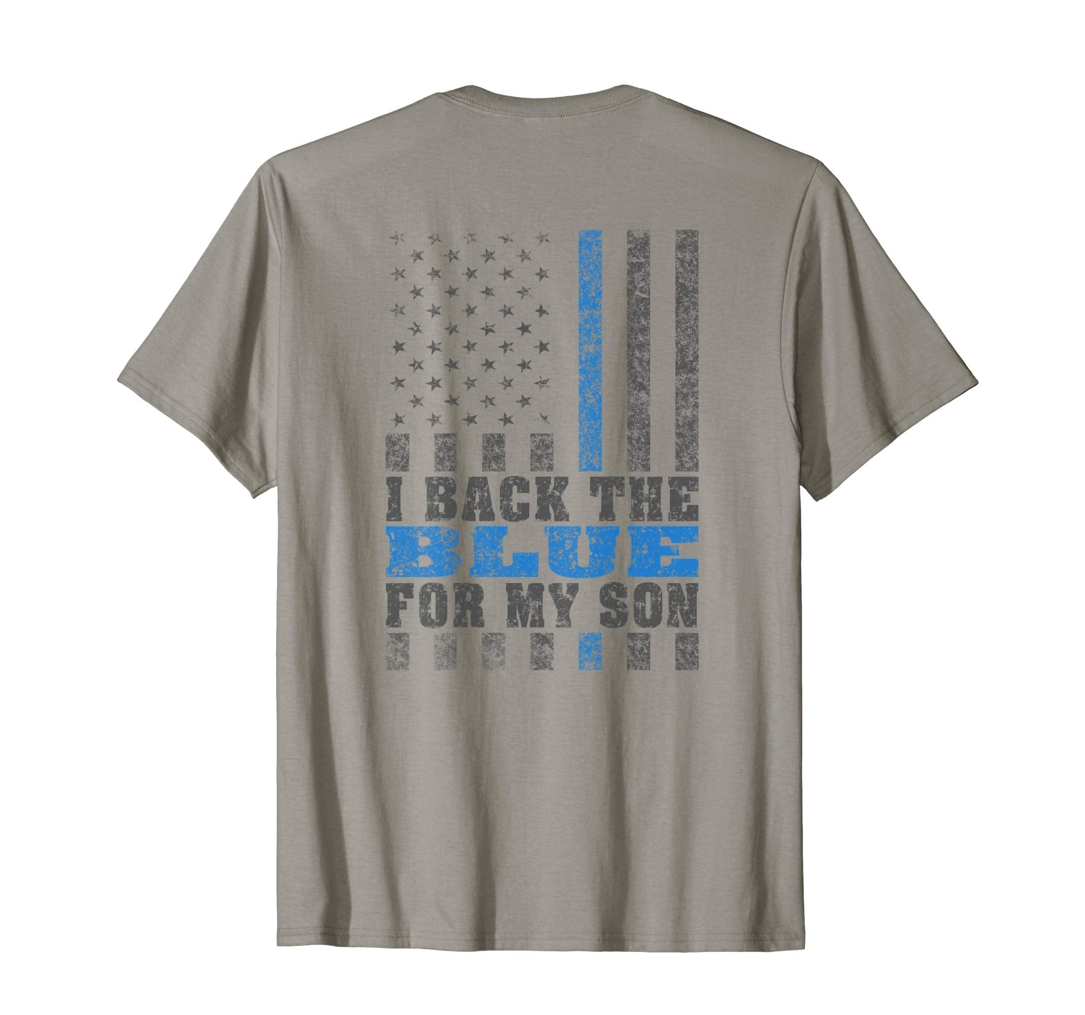 I Back Blue My Son Proud Police Mom Dad T-Shirt - Graphic Print for Adults - T-Shirt, Sweatshirt, Hoodie