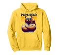 Papa Bear Funny Bears Animal Lover Dad Hoodie - Aesthetic Graphic Unisex - T-Shirt, Sweatshirt, Hoodie