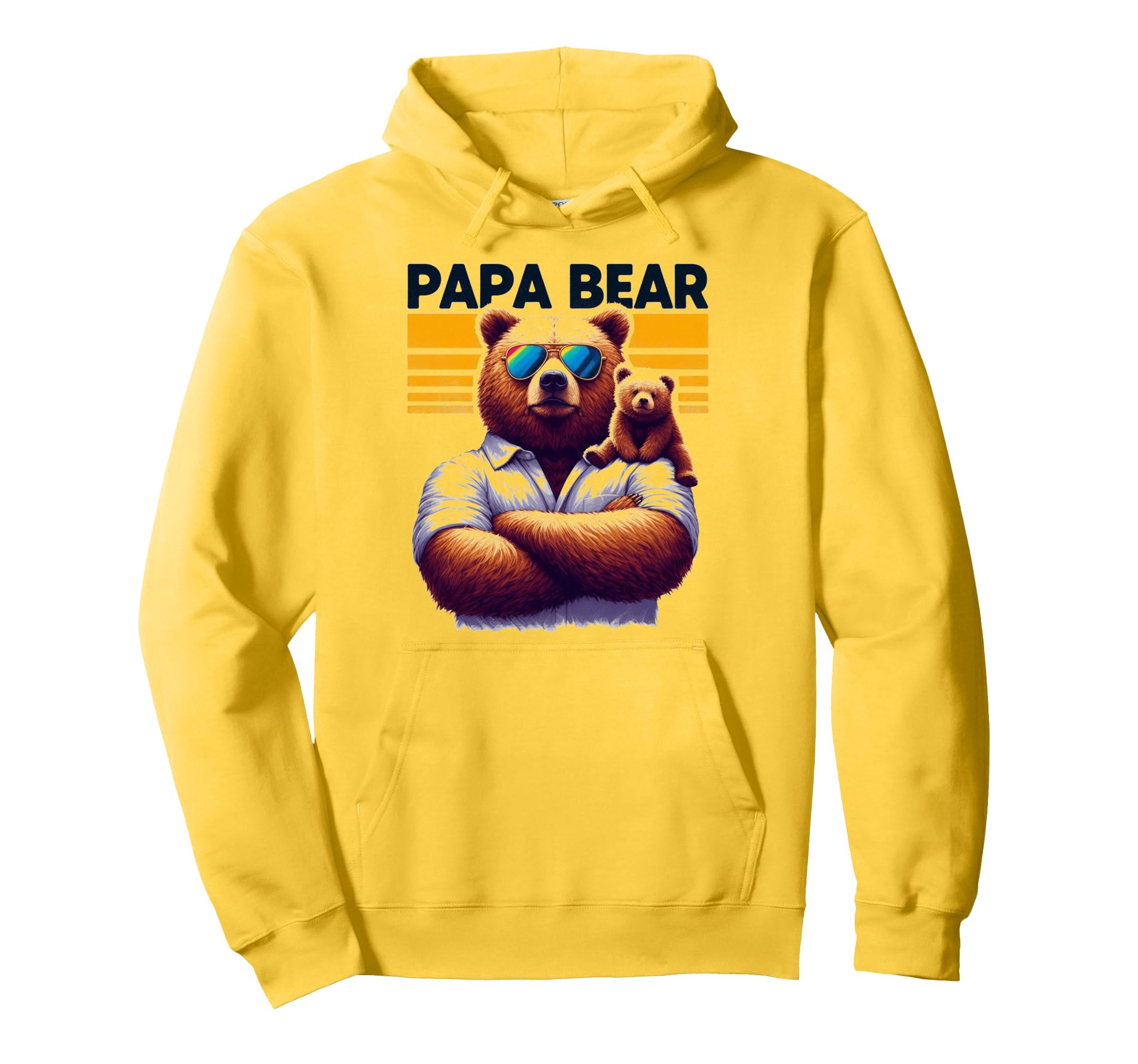 Papa Bear Funny Bears Animal Lover Dad Hoodie - Aesthetic Graphic Unisex - T-Shirt, Sweatshirt, Hoodie