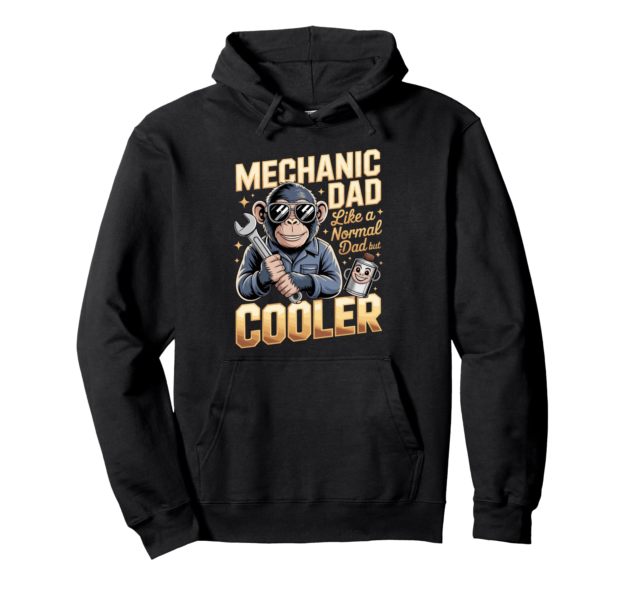 Mechanic Dad Like Normal Dad But Cooler Hoodie - Unique Graphic for Adults - T-Shirt, Sweatshirt, Hoodie