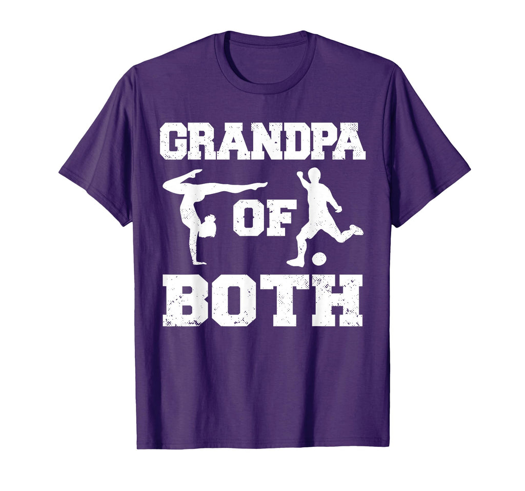 Grandpa Both Funny Soccer And Gymnastics T-Shirt - Custom Art Print Unisex - T-Shirt, Sweatshirt, Hoodie