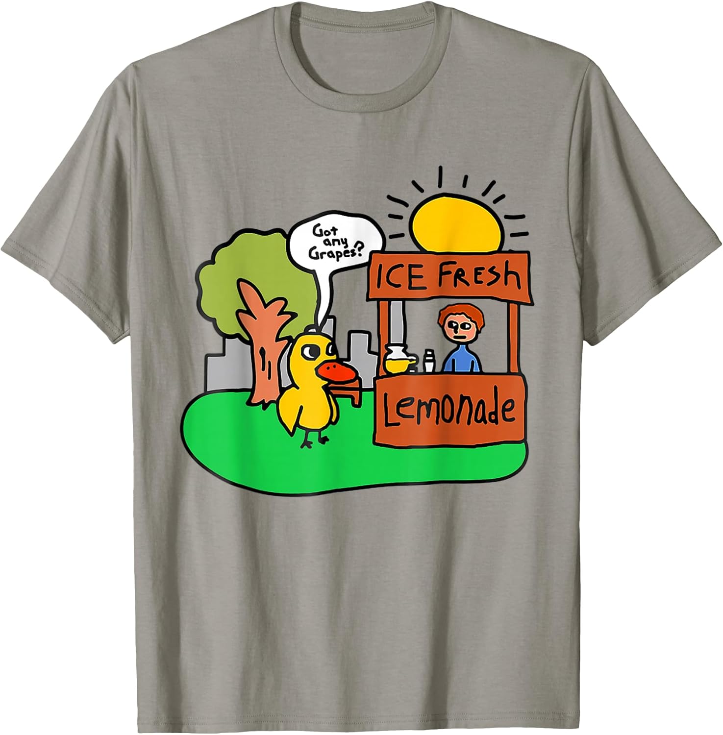 Ice Fresh Lemonade Got Any Grapes Duck Funny Gift - Adult & Kids T-Shirts, Sweatshirts & Hoodies apparel design preview 1