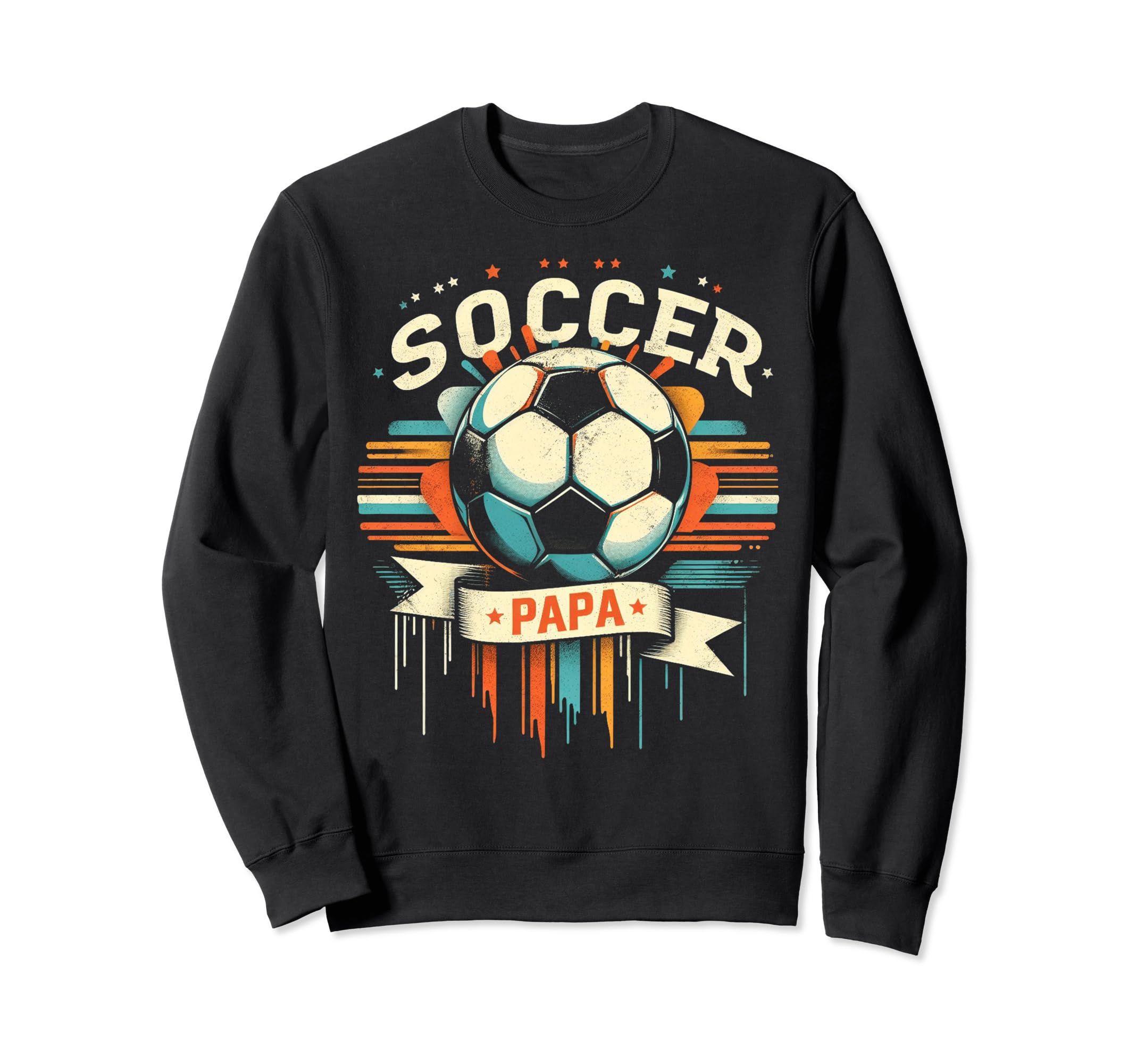 Soccer Papa Family Matching Dad Sweatshirt - Novelty Apparel Unisex - T-Shirt, Sweatshirt, Hoodie
