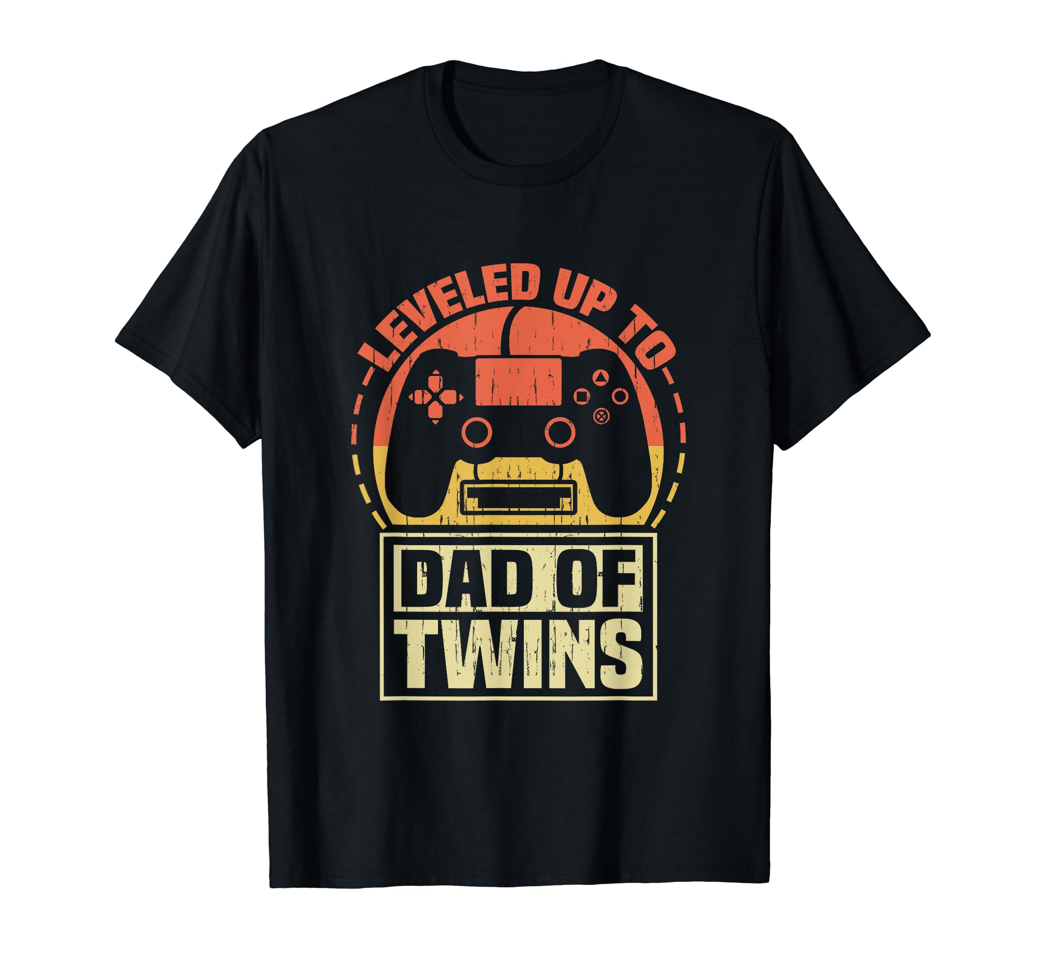 Gamer Dad Fathers Day Leveled Up To Dad T-Shirt - Graphic Print Unisex - T-Shirt, Sweatshirt, Hoodie