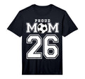 Number 26 Custom Proud Soccer Futbol T-Shirt - Minimalist Print for Adults - T-Shirt, Sweatshirt, Hoodie